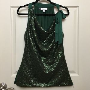 Green Sequin Blouse
